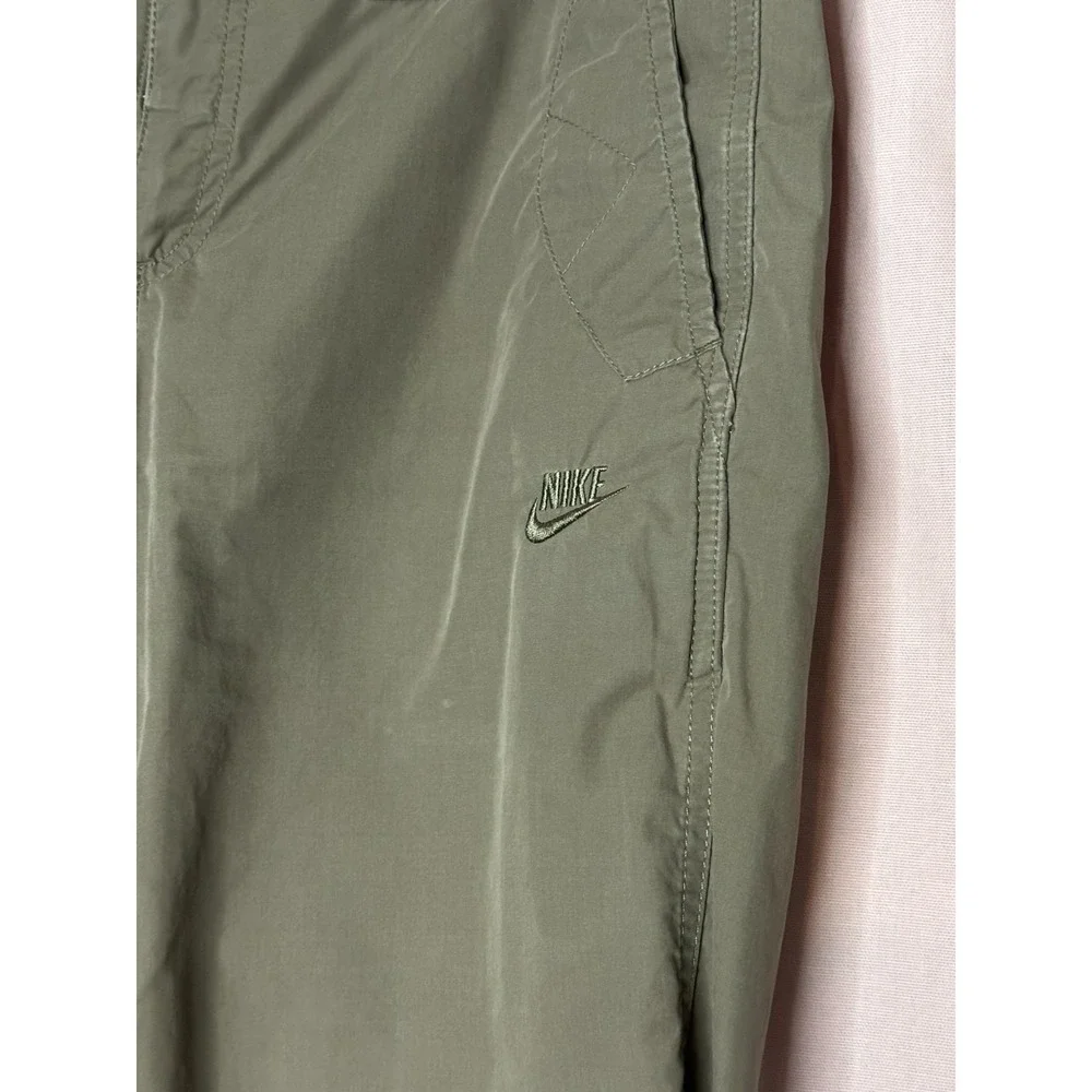 Vintage Nike Sportswear M Tan Khaki Joggers Pants Y2K‎ Swoosh Baggy Nylon